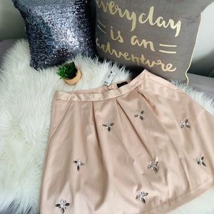 NWT Embellished A-line Skirt